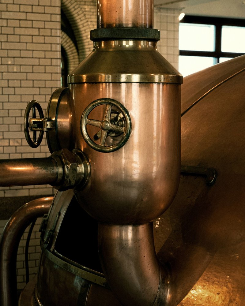 Industrial copper boiler